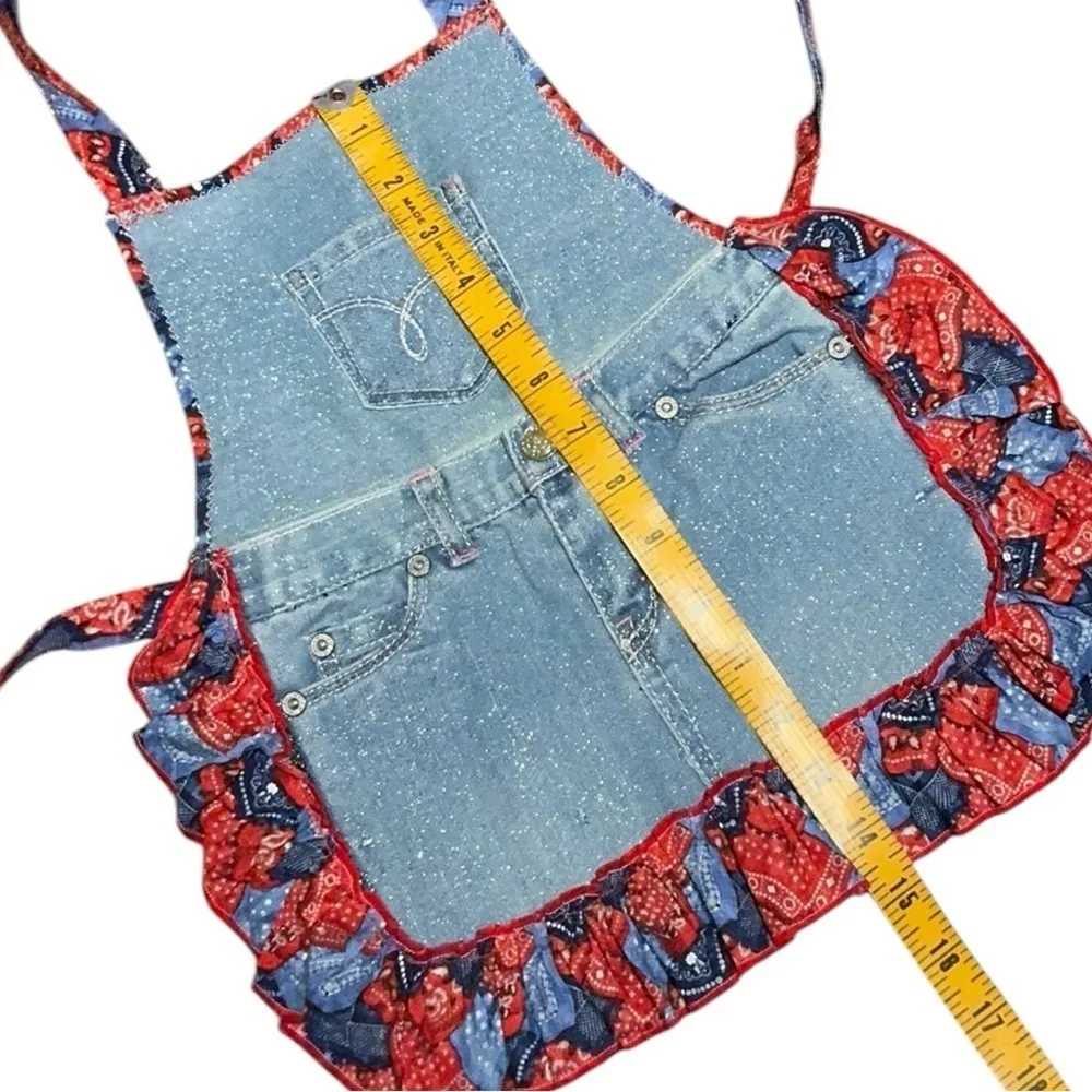 Child’s Western Theme Denim Bandana Apron